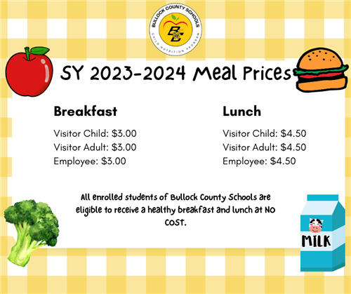 SY 2023-2024 Meal Prices